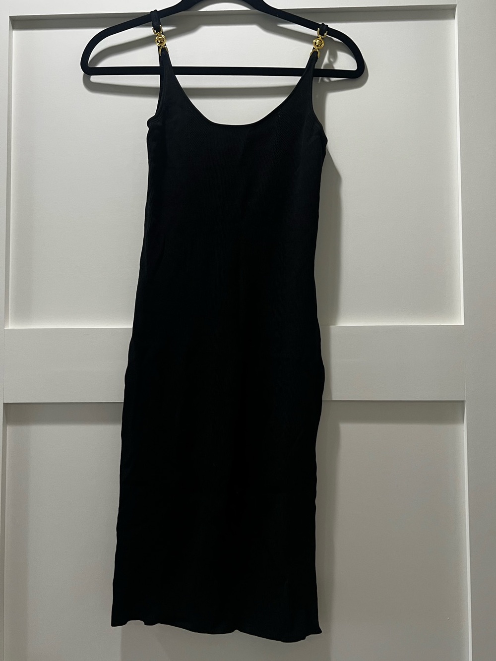 VERSACE Medusa Knit Minidress In Black